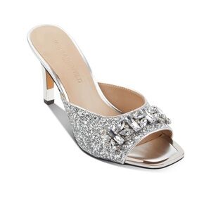 Karl Lagerfeld Paris Womens Belita Fishnet Slip On Heels